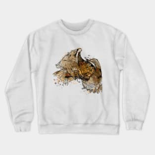 Owl in Color Crewneck Sweatshirt